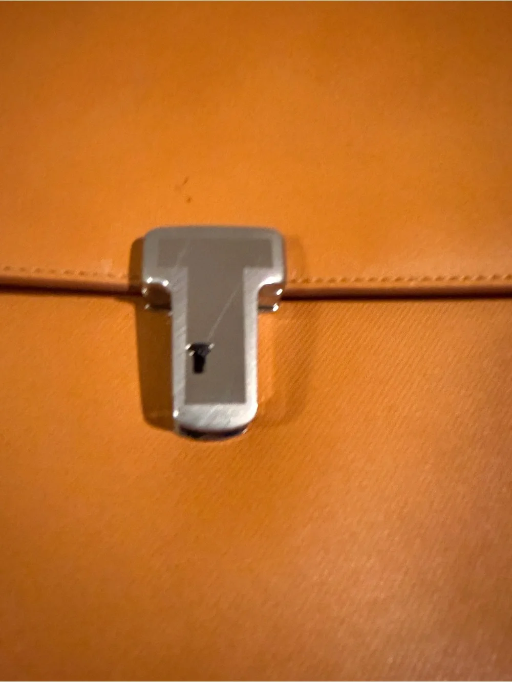 Tumi Tan Leather Briefcase Bag